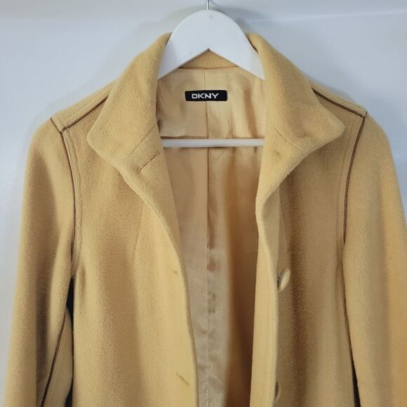 DKNY Camel Wool Coat (XS?) - Picture 3 of 15